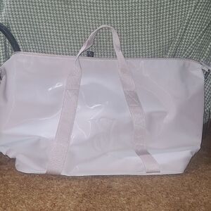 Victoria's Secret Glossy Light Pink Tote